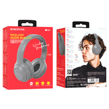Заредете изображение във визуализатора на галерията – Borofone Headphones BO20 Player bluetooth grey

