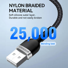 Заредете изображение във визуализатора на галерията – Wozinsky WNBAL1 USB-A / Lightning 2.4A cable 1 m - black
