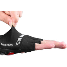 Заредете изображение във визуализатора на галерията – Rockbros S143-BK L cycling gloves with gel inserts - black
