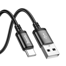 Заредете изображение във визуализатора на галерията – Cable USB A to USB C Hoco 3A 2 m X89 black
