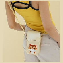 Заредете изображение във визуализатора на галерията – NIMMY phone bag BIG EYED PET 2.0 Cat khaki
