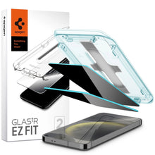 Заредете изображение във визуализатора на галерията – Spigen Glas.tR EZ Fit Privacy tempered glass for Samsung Galaxy S24+ - 2 pcs.
