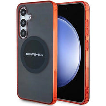 Заредете изображение във визуализатора на галерията – AMG Transparent Bicolor MagSafe case for Samsung Galaxy S24 - black
