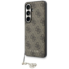 Заредете изображение във визуализатора на галерията – GUESS case for SAMSUNG S26 GUHMS26SGF4GBR (PU 4G Classic Logo with Charm) brown
