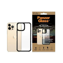 Заредете изображение във визуализатора на галерията – PanzerGlass ClearCase antibacterial Military Grade certified case for iPhone 13 Pro Max - transparent and black
