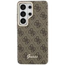 Заредете изображение във визуализатора на галерията – GUESS case for SAMSUNG S26 Ultra GUHMS26L5P4FWMSW (4G Script MagSafe) brown
