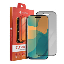 Заредете изображение във визуализатора на галерията – Bestsuit Flexible Hybrid Glass 5D Colorfull Privacy 180 for IPHONE 16 Pro magenta

