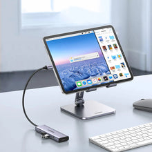 Заредете изображение във визуализатора на галерията – HUB Ugreen CM511 15597 5in1 USB-C - USB-C PD / HDMI / 3x USB-A 3.0 - gray

