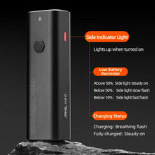 Заредете изображение във визуализатора на галерията – Rockbros 24710012001 front bicycle light 800 lm + USB-C - USB-A cable - black

