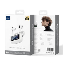 Заредете изображение във визуализатора на галерията – WiWU - TWS Earphones T22 with ANC function and touch screen - white
