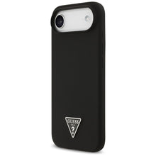 Заредете изображение във визуализатора на галерията – GUESS case for IPHONE 17 Air compatible with MagSafe GUHMP17MSCTRLMK (Silicone W/ Triangle Logo) black
