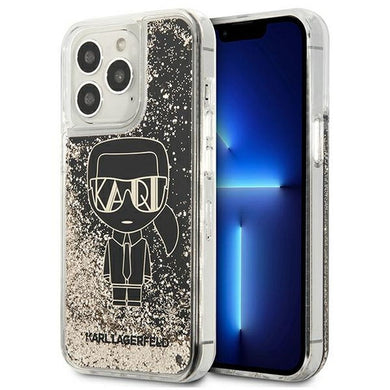 Оригинален гръб KARL LAGERFELD за IPHONE 13 Pro KLHCP13LLGGKBK (Glitter Gatsby Ikonik) черен