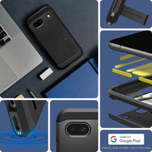 Заредете изображение във визуализатора на галерията – Spigen Tough Armor case for Google Pixel 8A - black
