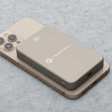 Заредете изображение във визуализатора на галерията – FORCELL F-ENERGY F10K8 Super Slim powerbank compatible with MagSafe PD3.0 QC4.0 15W 10000 mAh titanium dessert
