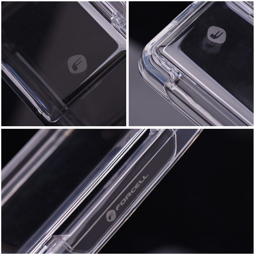 Гръб FORCELL F-PROTECT Crystal Pocket за IPHONE 15 Pro прозрачен