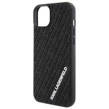 Заредете изображение във визуализатора на галерията – Karl Lagerfeld 3D Rubber Multi Logo case for iPhone 15 Plus - black
