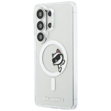 Заредете изображение във визуализатора на галерията – KARL LAGERFELD case for SAMSUNG S26 Ultra KLHMS26L6HCPSCT (Magnetic IML Peekaboo Choupette) transparent
