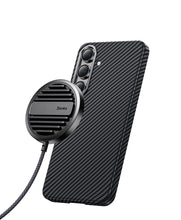 Заредете изображение във визуализатора на галерията – Benks Etui Magnetic Armor Air Kevlar 600D for Samsung Galaxy S24 black
