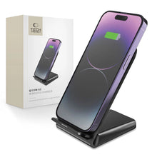 Заредете изображение във визуализатора на галерията – Tech-Protect QI15W-S2 15W inductive charger in the form of a stand - black
