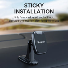 Заредете изображение във визуализатора на галерията – Wozinsky WUMTD magnetic phone holder for car dashboard - black
