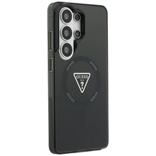 Заредете изображение във визуализатора на галерията – GUESS case for SAMSUNG S26 Ultra GUHCS26L5HC4MLSK (Magnetic IML Gradient Triangle) black
