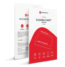 Заредете изображение във визуализатора на галерията – FORCELL F-PROTECT FLEXIBLE TABLET MATT - TPH film for smart cutting machine for tablets max 13" (10 pcs/set)
