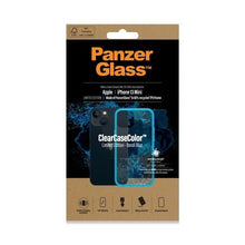 Заредете изображение във визуализатора на галерията – PanzerGlass ClearCase antibacterial Military Grade certified case for iPhone 13 mini - transparent blue
