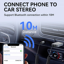 Заредете изображение във визуализатора на галерията – Wozinsky WTODB Bluetooth 5.3 audio adapter / AUX audio receiver
