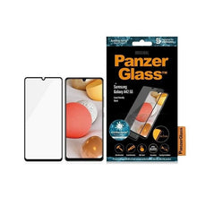 Заредете изображение във визуализатора на галерията – PanzerGlass E2E Super+ antibacterial tempered glass for Samsung Galaxy A42 5G - with black frame
