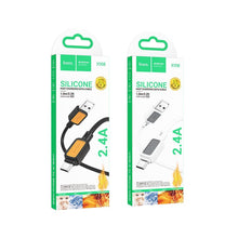 Заредете изображение във визуализатора на галерията – HOCO cable USB A to Micro USB 2,4A X108 1 m black
