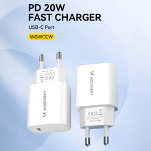 Заредете изображение във визуализатора на галерията – Wozinsky WGWCCW 20W USB-C wall charger - white
