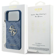 Заредете изображение във визуализатора на галерията – GUESS case for IPHONE 18 Pro Max/17 Pro Max (4G Big Logo) blue
