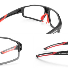 Заредете изображение във визуализатора на галерията – Rockbros SP216BK photochromic UV400 cycling glasses - black and red
