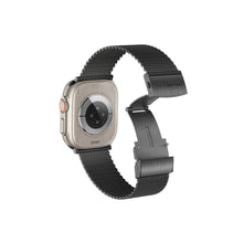 Заредете изображение във визуализатора на галерията – Amazing Thing Band Titan Metal Band TM49GB for Apple Watch 49/45 black
