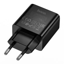 Заредете изображение във визуализатора на галерията – Phone charger Hoco USB C QC PD 45W N77 black
