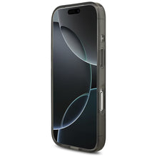 Заредете изображение във визуализатора на галерията – GUESS case for IPHONE 17 Pro compatible with MagSafe GUHMP17LHFWBRCESK (IML Flowers with Pearl Strap) black

