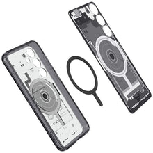 Заредете изображение във визуализатора на галерията – Spigen Ultra Hybrid OneTap Ring Case with MagSafe for Samsung Galaxy S24 - Transparent (Zero One Pattern)
