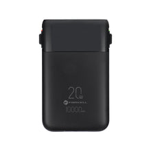 Заредете изображение във визуализатора на галерията – FORCELL F-ENERGY F10K6 Multicharge powerbank with built-in cables Type C and Lightning PD QC3.0 3A 22,5W 10000 mAh black
