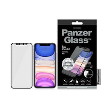 Заредете изображение във визуализатора на галерията – PanzerGlass E2E Super+ tempered glass with camera cover with Swarovsky crystal for iPhone XR / 11 - with black frame
