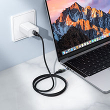 Заредете изображение във визуализатора на галерията – Magnetic Cable USB C to USB C Hoco QC3.0 PD 5A 240W 1,2 m U159 black
