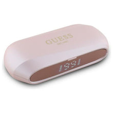 Заредете изображение във визуализатора на галерията – GUESS wireless earphones bluetooth TWS GUTWSC2MCDSP (Elongated Metallic Classic Printed Logo) pink
