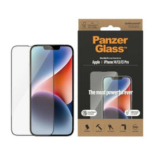 Заредете изображение във визуализатора на галерията – PanzerGlass Ultra-Wide Fit Antibacterial Tempered Glass with Positioner for iPhone 14/13 Pro/13
