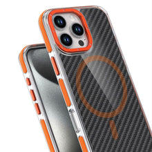 Заредете изображение във визуализатора на галерията – FIBER Case comapitble with MagSafe for IPHONE 17 PRO orange
