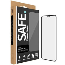 Заредете изображение във визуализатора на галерията – SAFE by PanzerGlass Edge-to-Edge tempered glass for iPhone 12 / 12 Pro - with black frame

