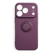 Заредете изображение във визуализатора на галерията – Case for iPhone 18 Pro / 17 Pro Silicone Ring dark cherry
