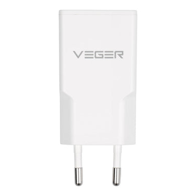 VEGER wall charger USB A + USB C QC PD 30W 30W1A1C white