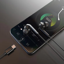 Заредете изображение във визуализатора на галерията – Dudao X3C+ wired USB-C in-ear headphones 1.2m - black
