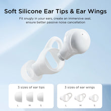 Заредете изображение във визуализатора на галерията – TWS Joyroom JR-TS2 Cozydots Series wireless headphones with active noise reduction, Bluetooth 5.3 - white
