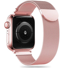 Заредете изображение във визуализатора на галерията – Tech-Protect MilaneseBand for Apple Watch 4 / 5 / 6 / 7 / 8 / 9 / SE / Ultra 1 / 2 (42/44/45/49 mm) - pink
