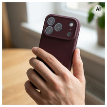 Заредете изображение във визуализатора на галерията – Case for iPhone 18 Pro / 17 Pro Forcell F-Protect Rubber Premium compatible with MagSafe dark cherry
